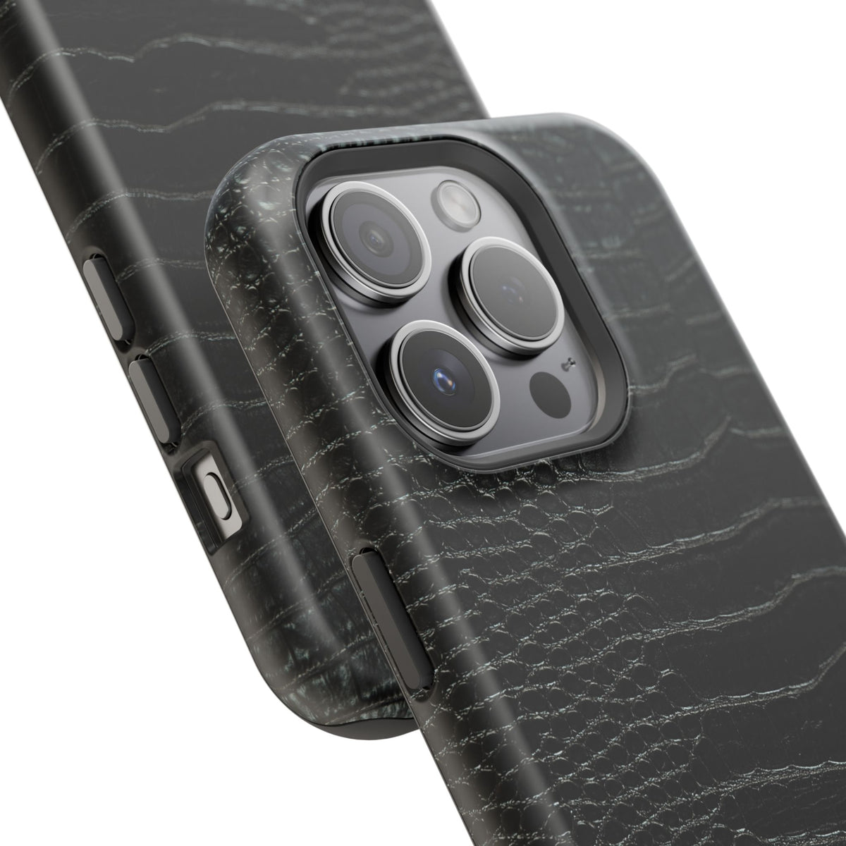 Black Croc Phone Case