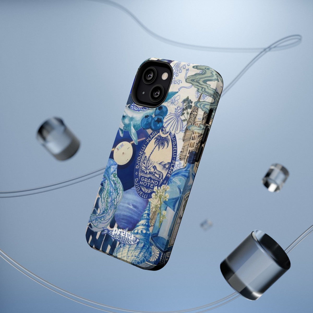 Blue Night Collage Phone Case