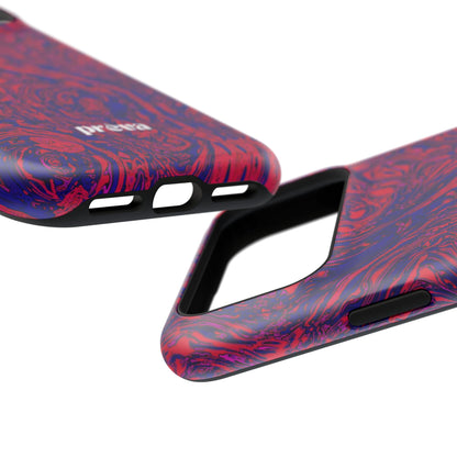 Marbled Red & Purple Impact Phone Case
