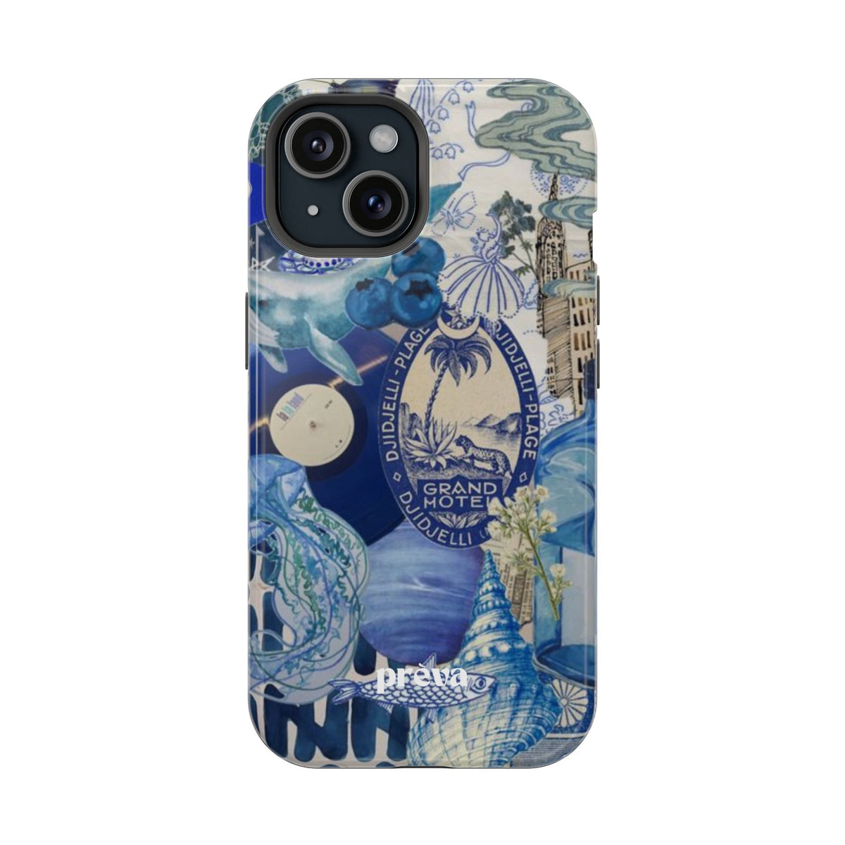 Blue Night Collage Phone Case