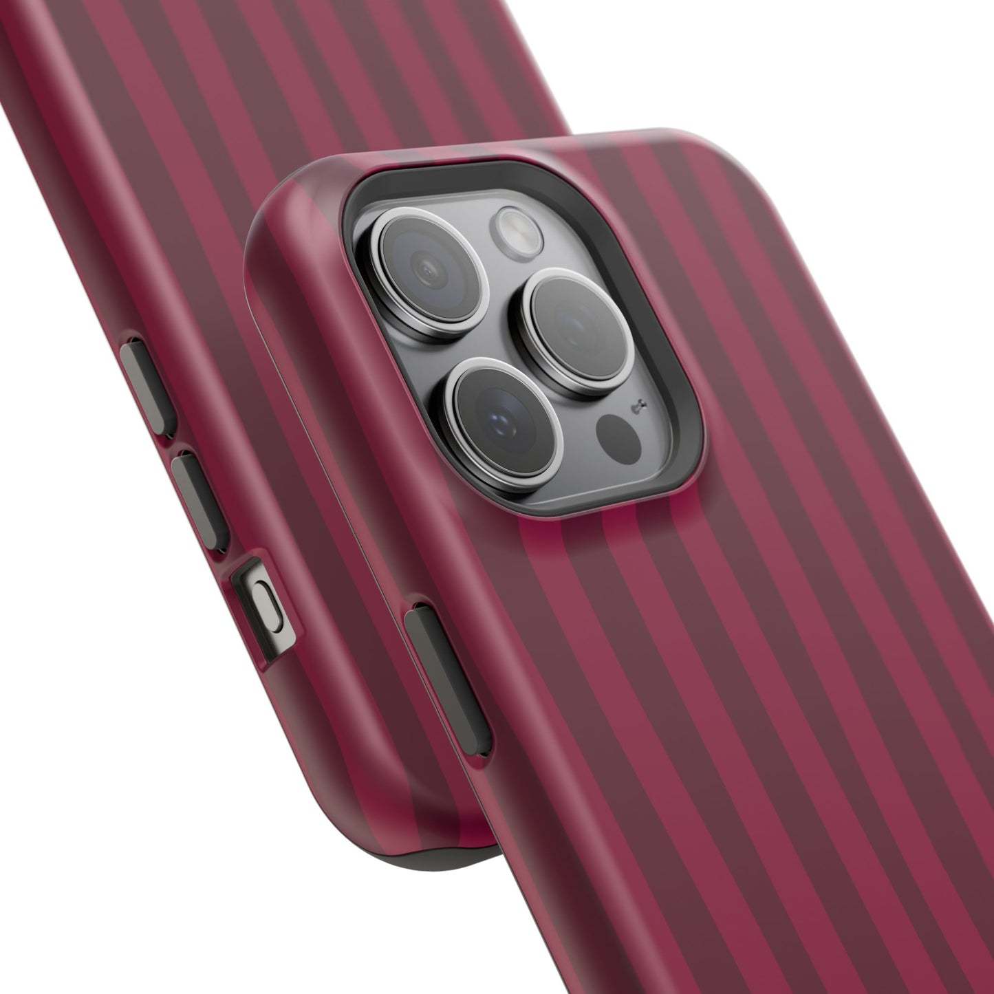 Burgandy Stripes x Ava Dudderar Phone Case