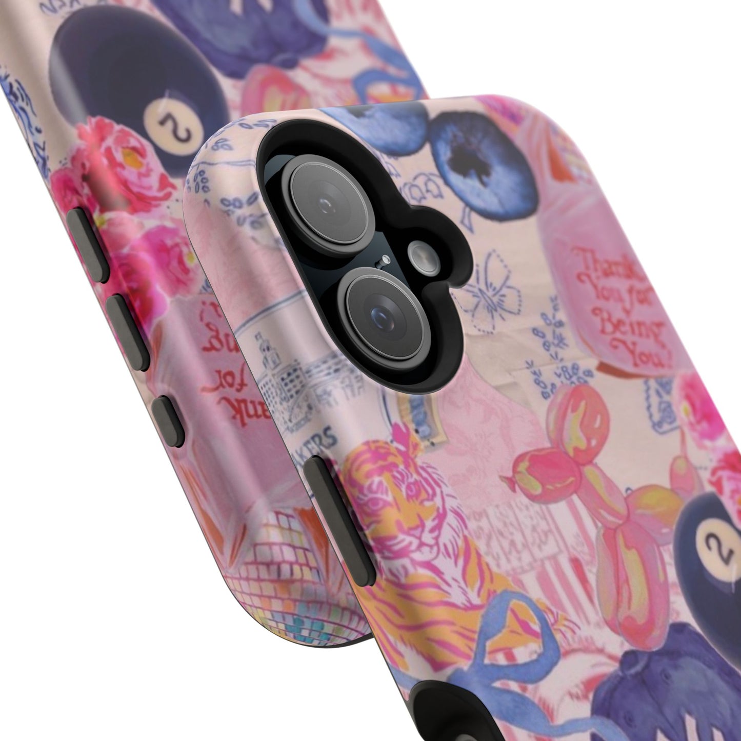 Retro 8 Ball Collage Phone Case