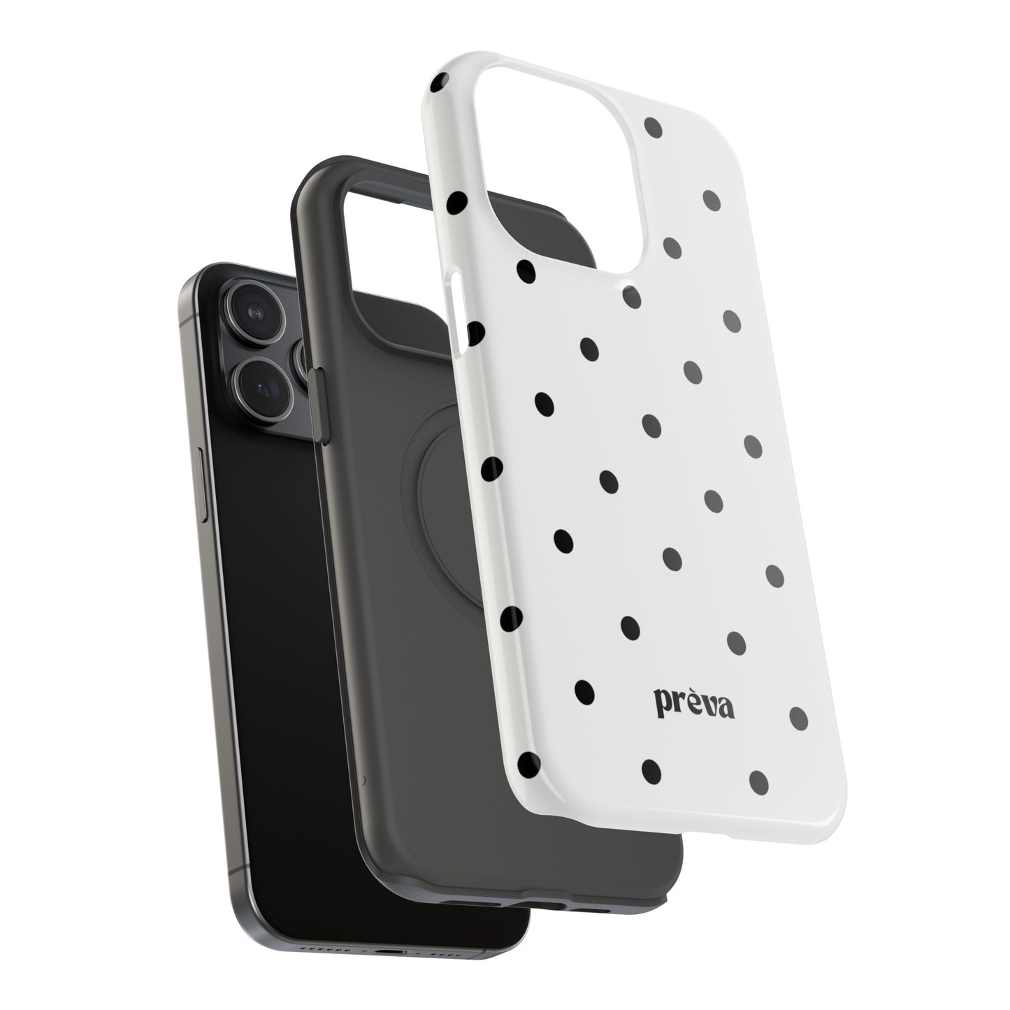 B&W polka dots Phone Case