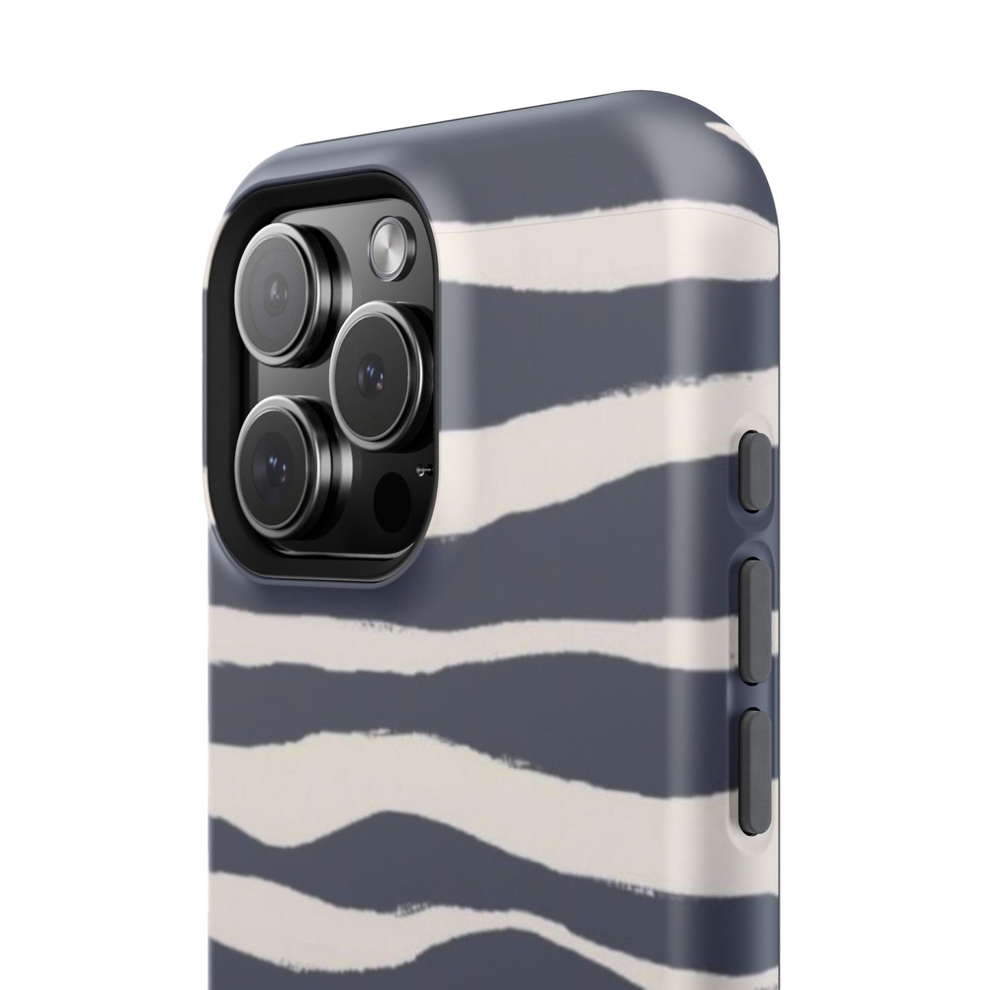 Navy & Cream Zebra Phone Case
