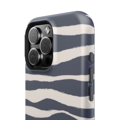 Navy & Cream Zebra Phone Case