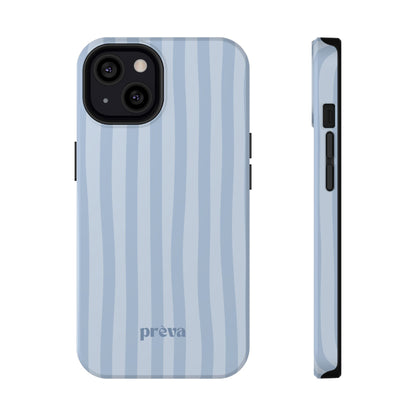 Pastel Blue Stripes Phone Case