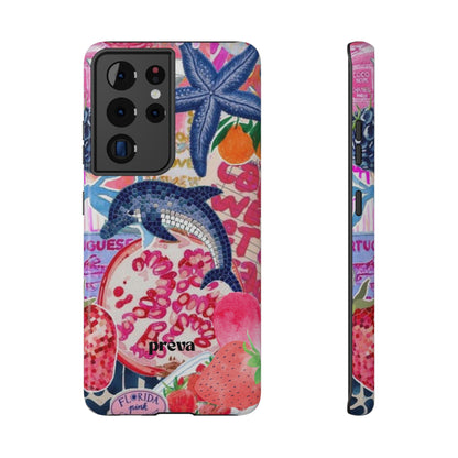 Dolphin Tropics Collage Phone Case