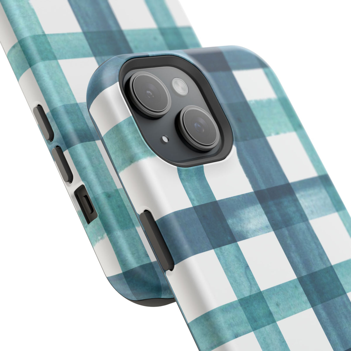 Teal Plaid Phone Case