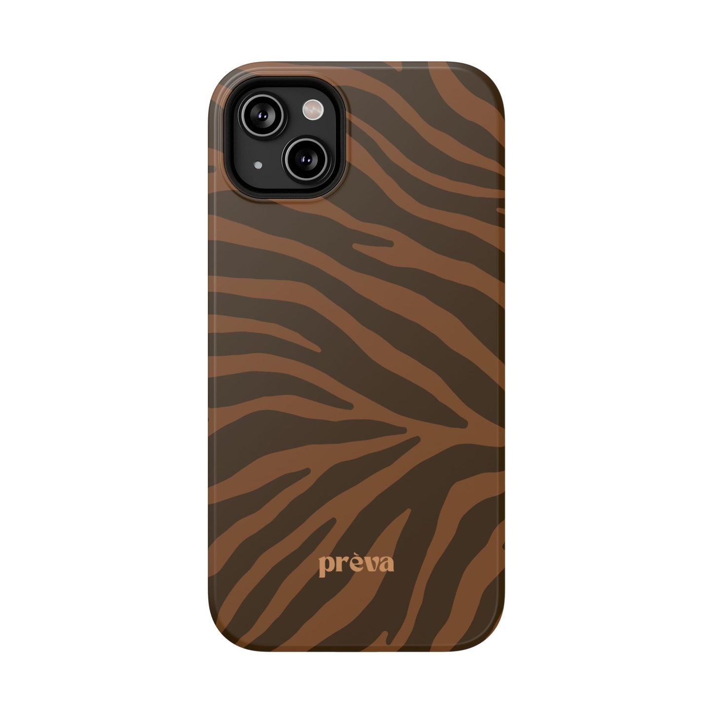 Brown Tiger Stripe Phone Case