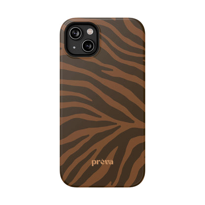Brown Tiger Stripe Phone Case