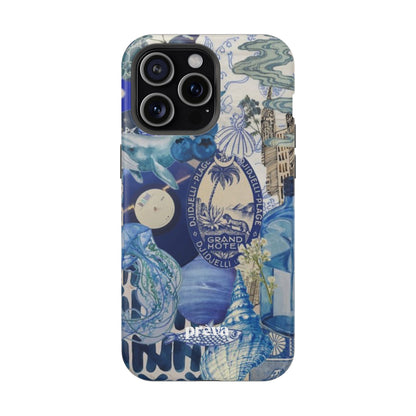 Blue Night Collage Phone Case