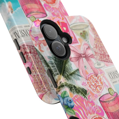 Pink Cocktail Collage Phone Case