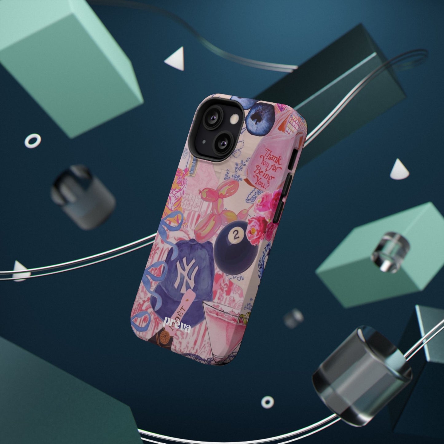 Retro 8 Ball Collage Phone Case