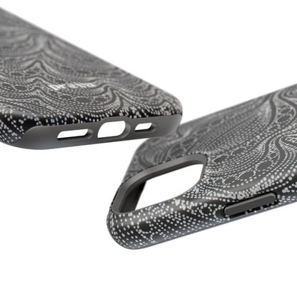 Abstract Midnight Lace Phone Case