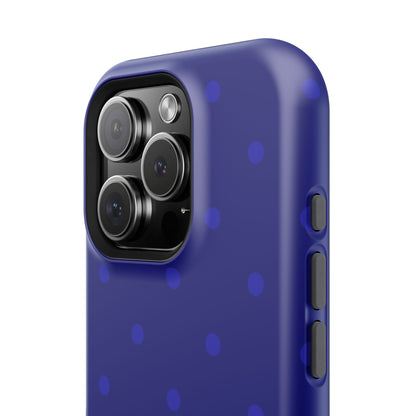 Dark Blue Polka Dots Phone Case