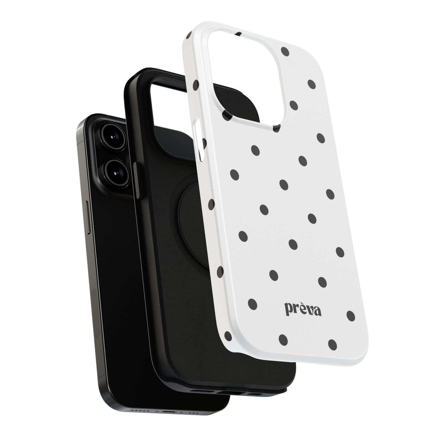B&W polka dots Phone Case