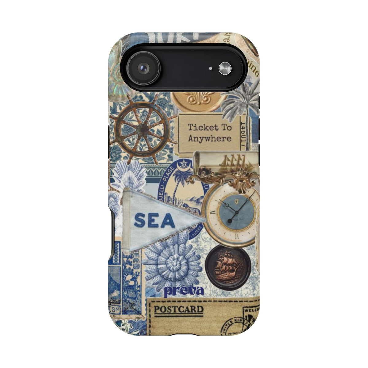 Neutral Travel Collage Phone Case