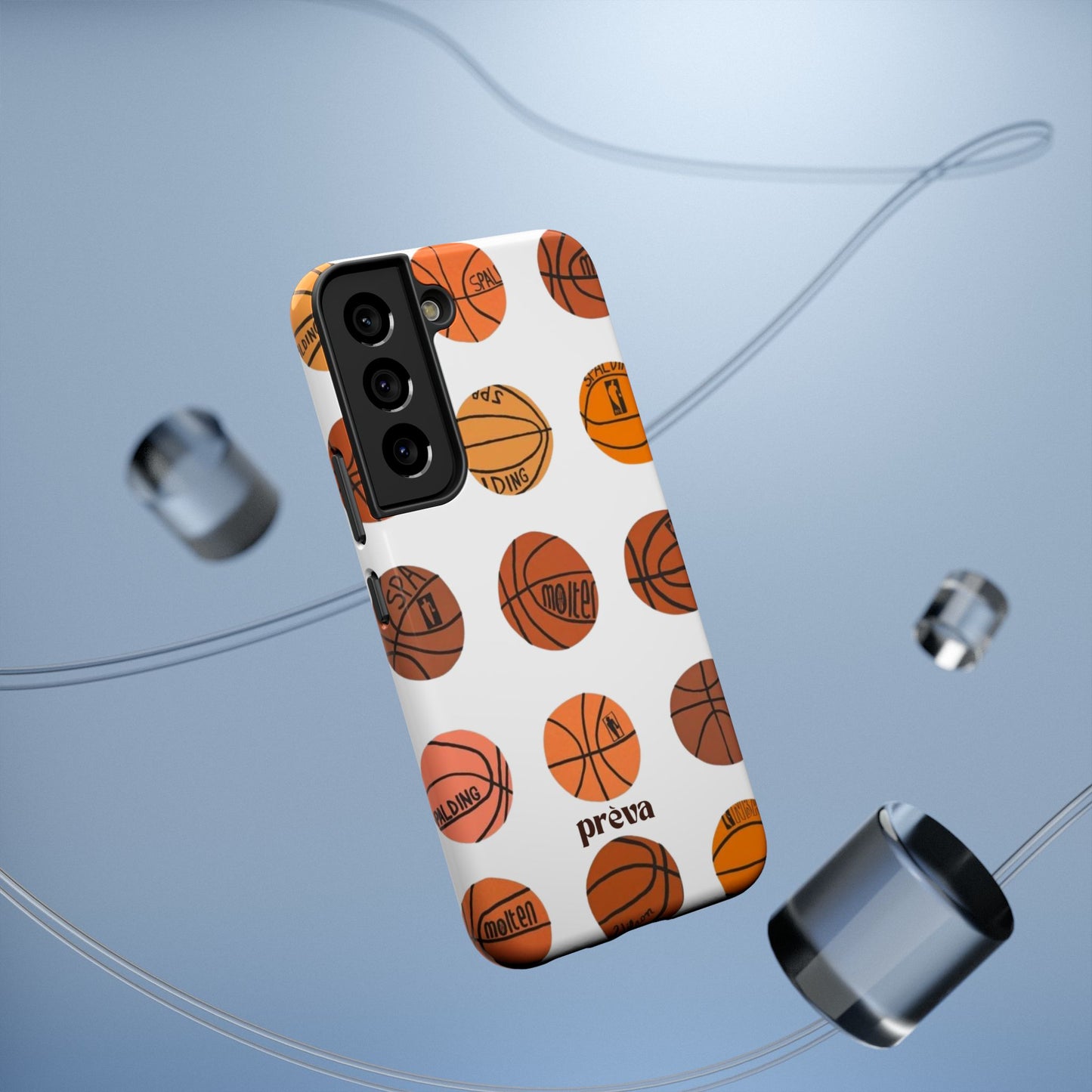 White Basketball Phone Case