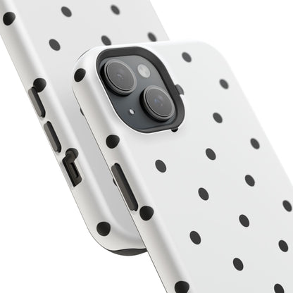 B&W polka dots Phone Case