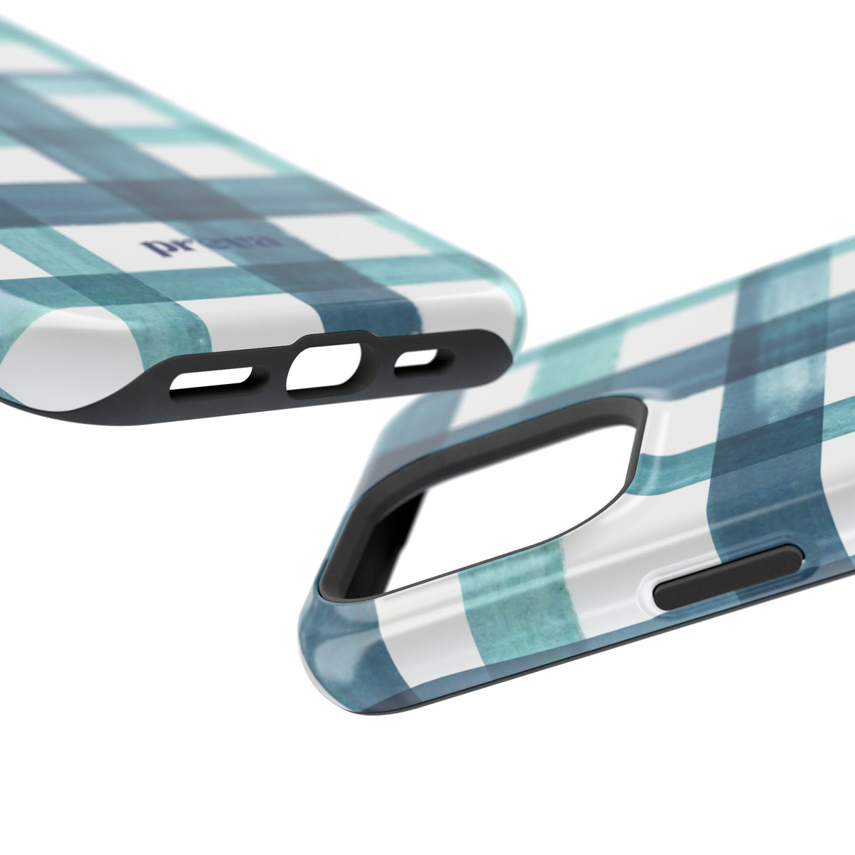 Teal Plaid Phone Case