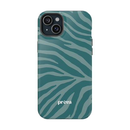 Teal Zebra Phone Case