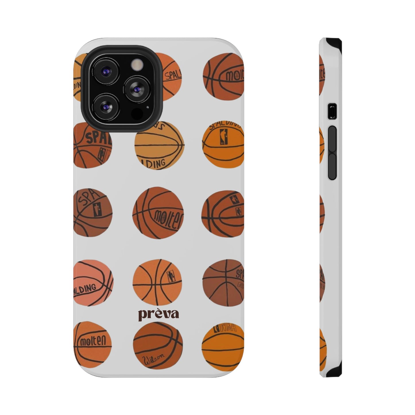 White Basketball Phone Case