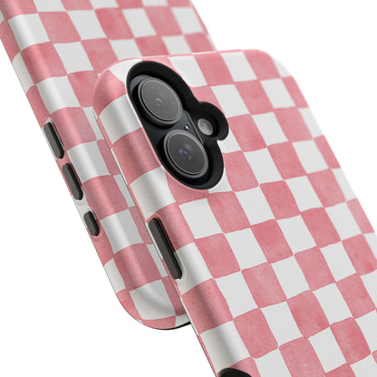Pink Checkers Phone Case