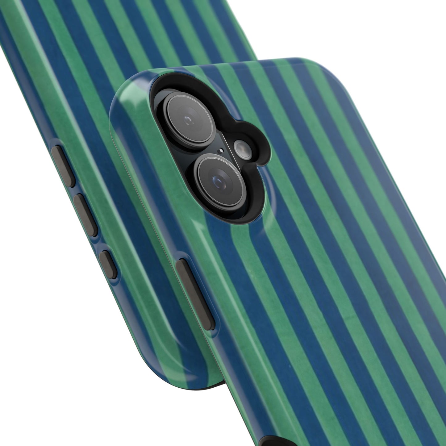Green & Blue Stripes Phone Case