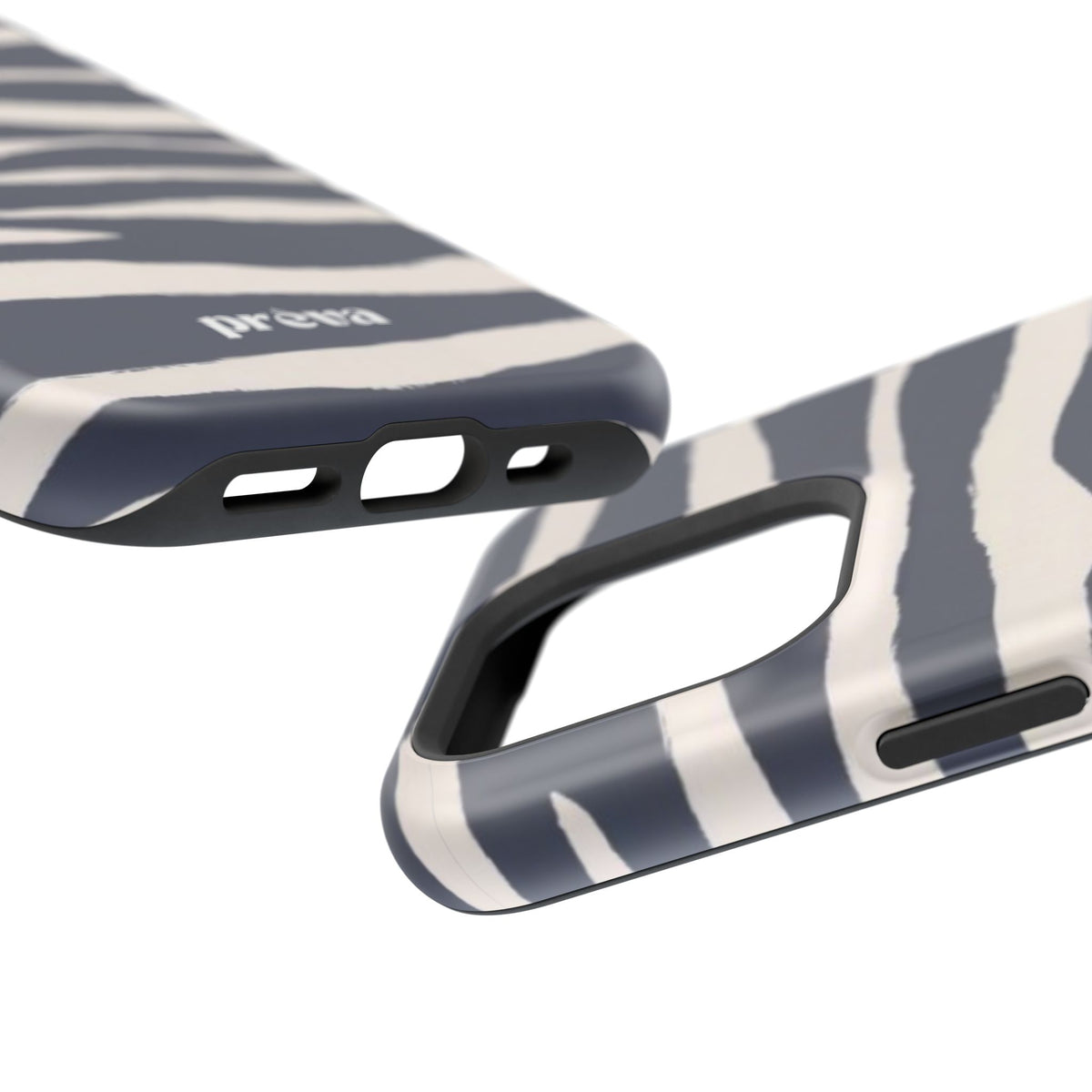 Navy & Cream Zebra Phone Case