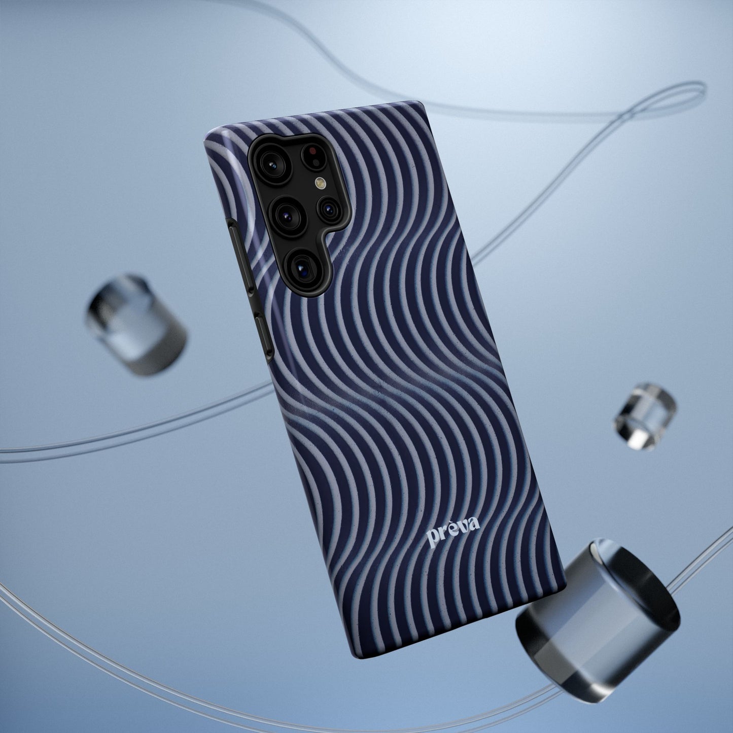 Wavy Navy Phone Case