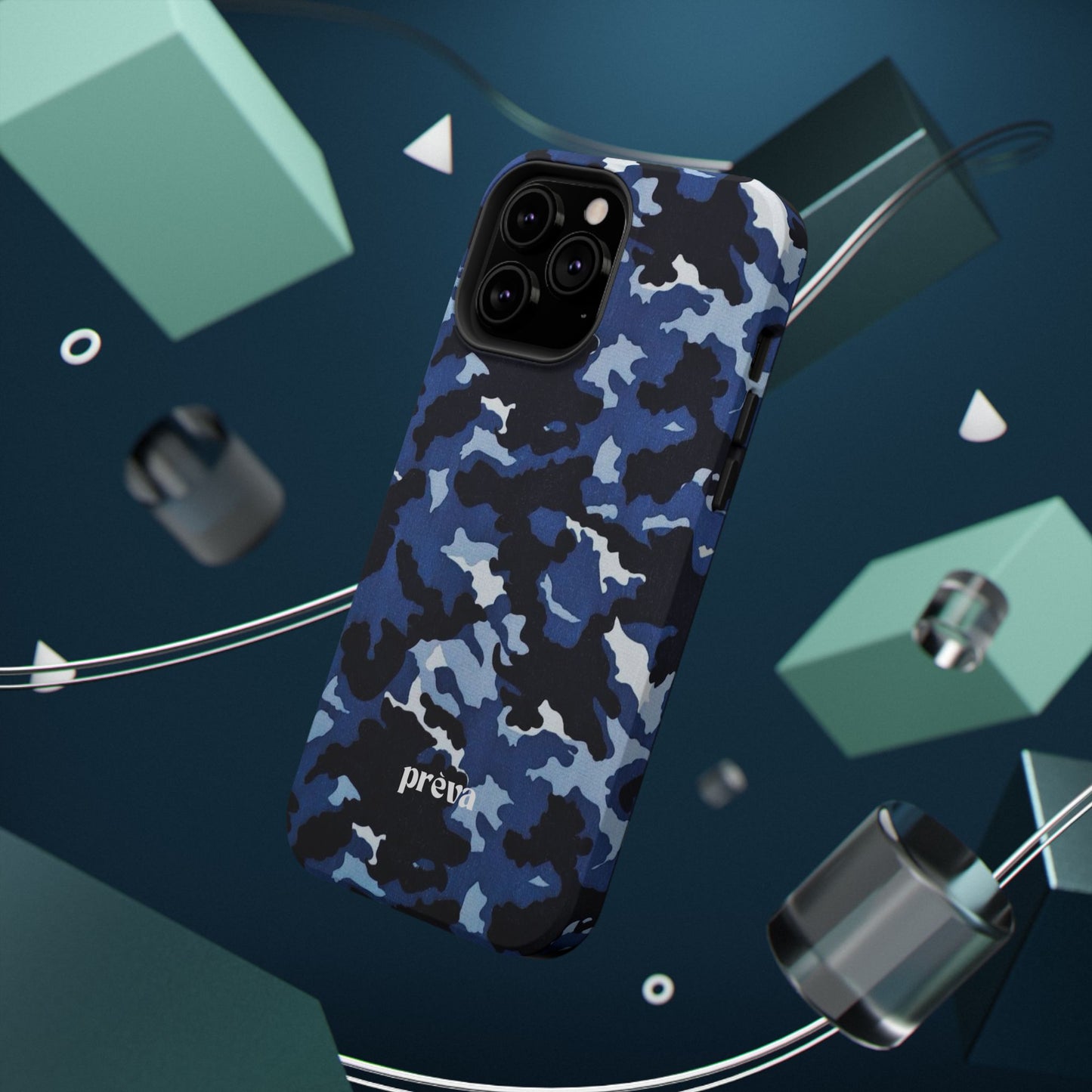 Blue Camo Phone Case