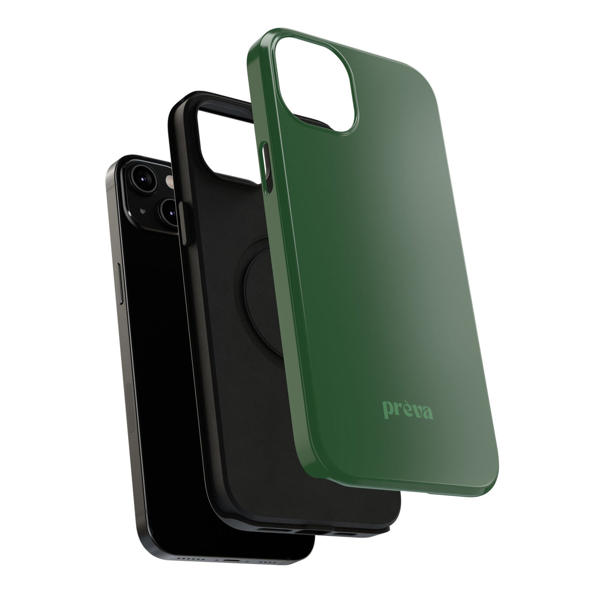 Impact-Resistant Phone Case — Forest Green Slim Armor