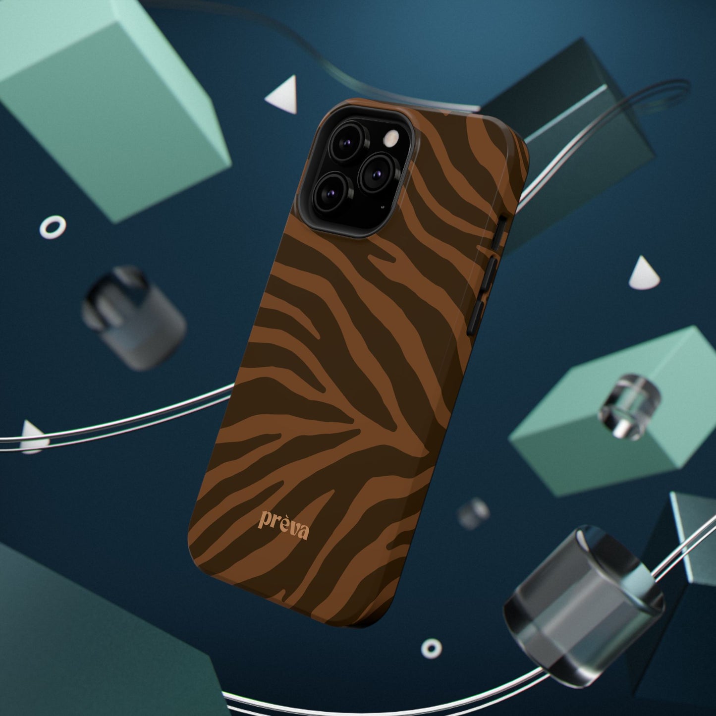 Brown Tiger Stripe Phone Case