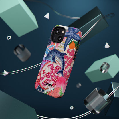 Dolphin Tropics Collage Phone Case
