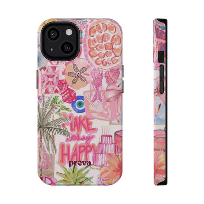 Pink Tropical Collage Phone Case
