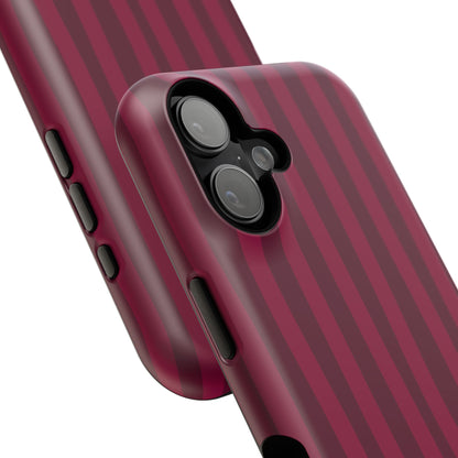 Burgandy Stripes x Ava Dudderar Phone Case
