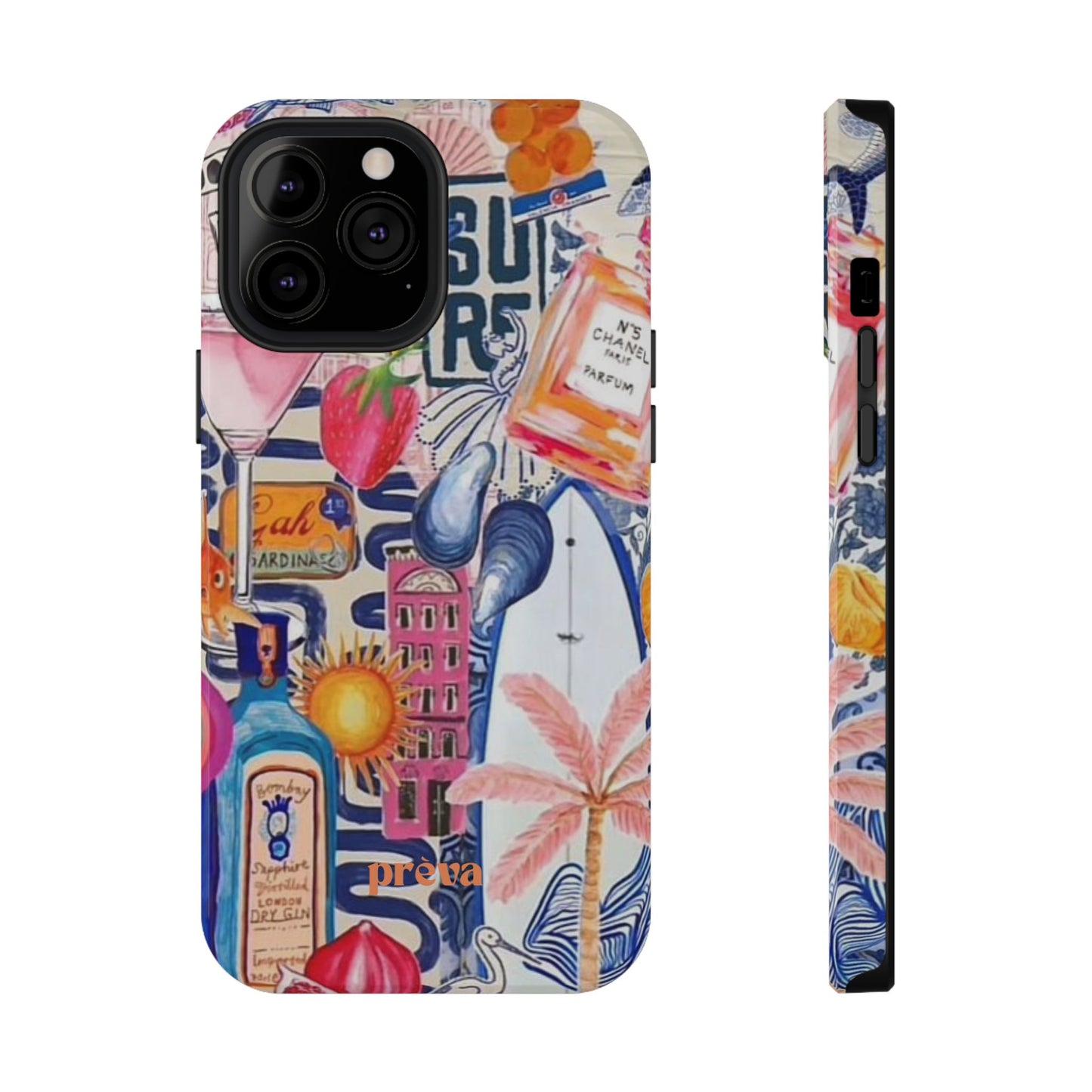 Tropical Beach Collage Phone Case