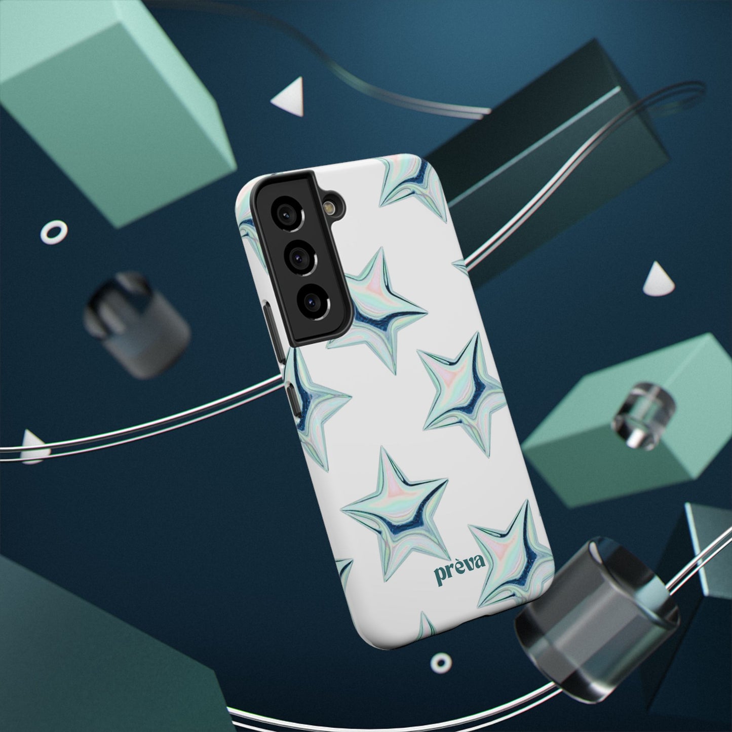White Starburst Phone Case