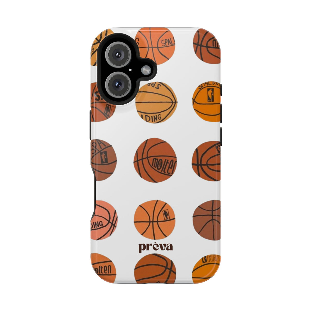 White Basketball Phone Case