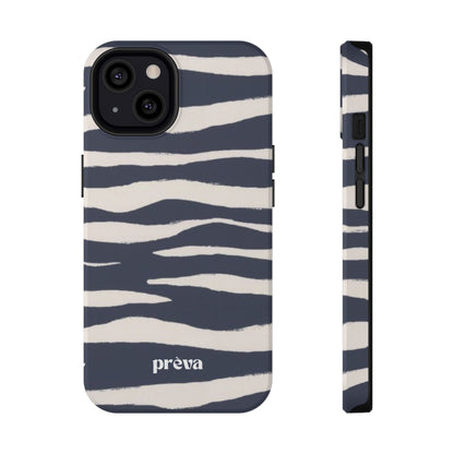 Navy & Cream Zebra Phone Case