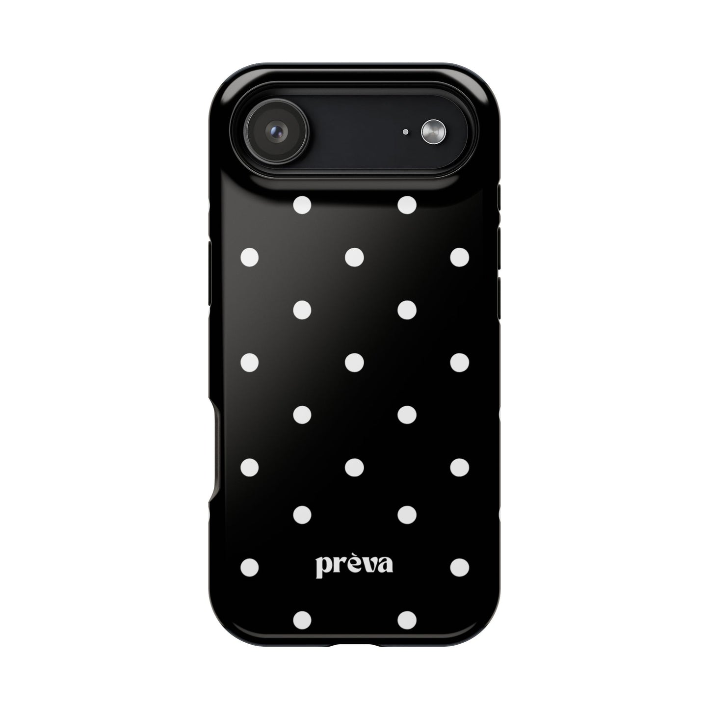 Black with White Polka Dots Phone Case