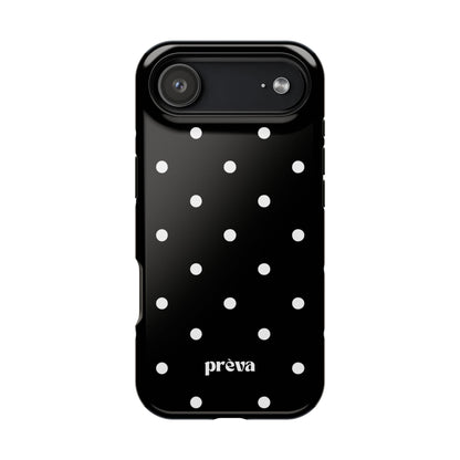 Black with White Polka Dots Phone Case