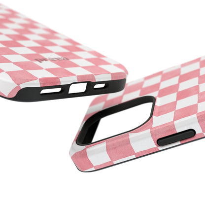 Pink Checkers Phone Case