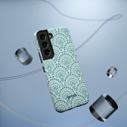 Aqua Lace Pattern Phone Case