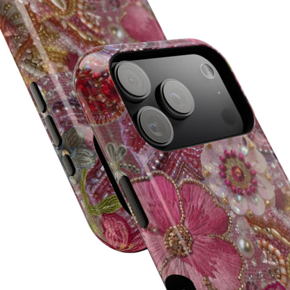 Floral Embroidery Phone Case