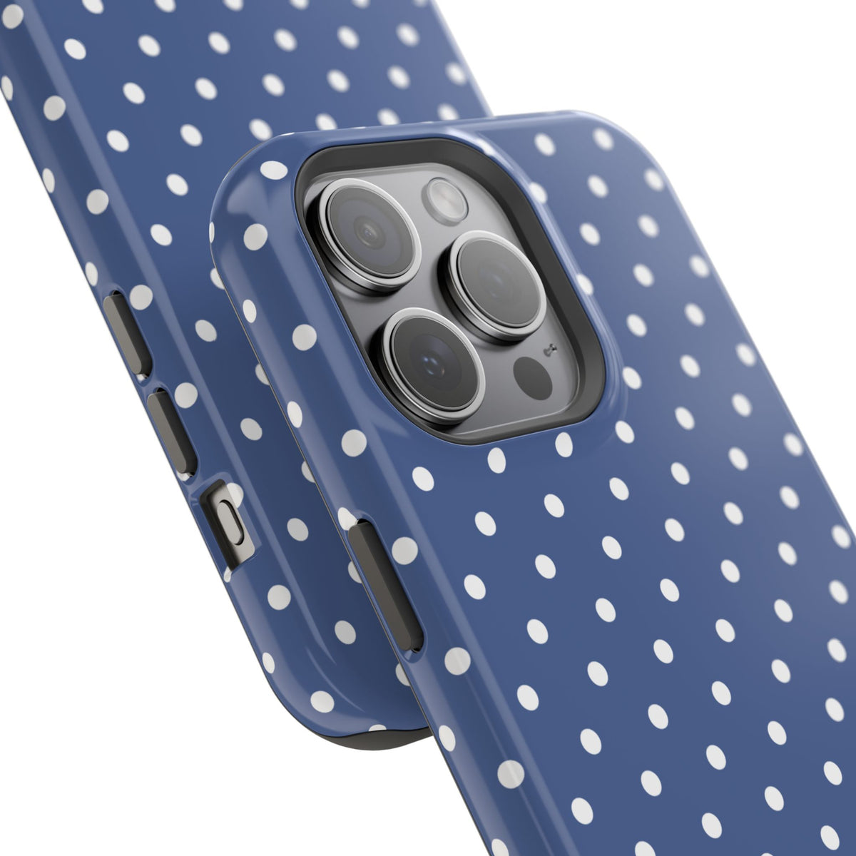 Navy Polka Dot Phone Case