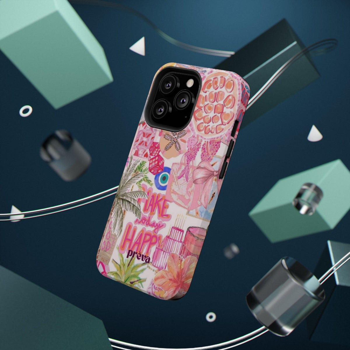 Pink Tropical Collage Phone Case