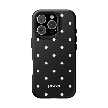 Black with White Polka Dots Phone Case