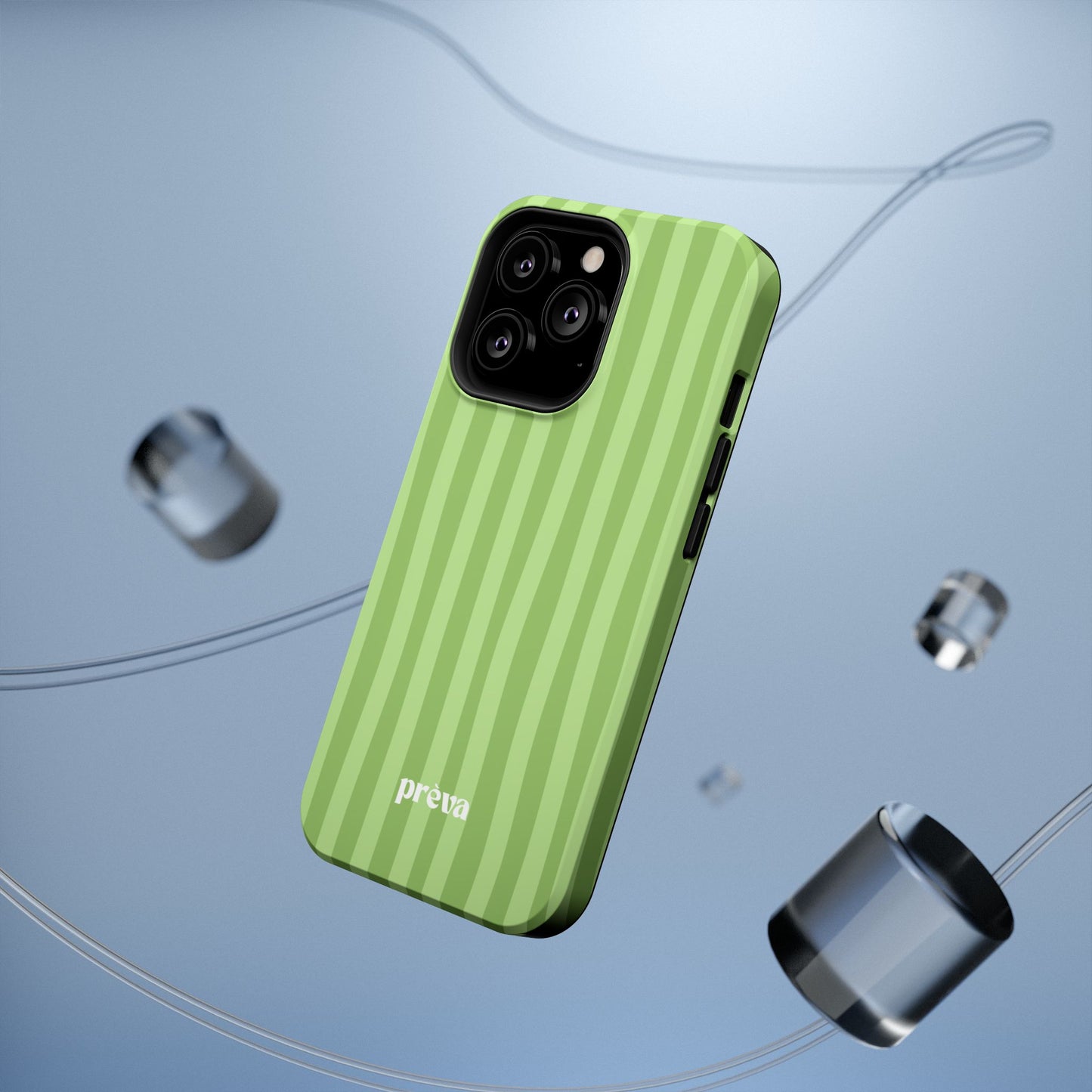 Light Green Stripes Phone Case