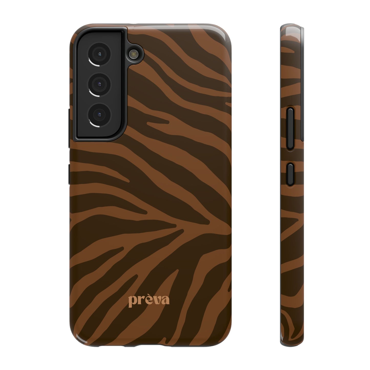 Brown Tiger Stripe Phone Case